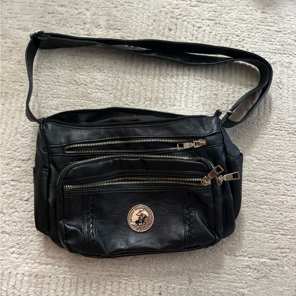 Beverly Hills Polo Club Black Shoulder Bag